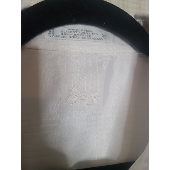 Foxcroft White Plaid Wrinkle Free Button Down Shirt Womens 12 - Picture 4 of 5